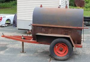 Portable Towable Charcoal Pig Roaster 5 Ft L X 26" W X 45" High, Heavy Duty Commercial Grade Construction