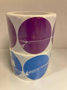 lot 72 image: 3-Inch Round Labels