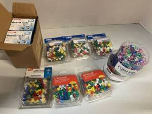 lot 78 image: Push Pins and Thumb Tacks