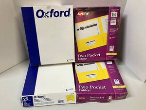 lot 124 image: Yellow Two-Pocket Folders