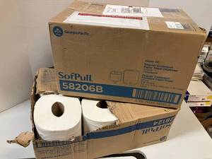lot 9 image: Centerpull Towel Dispenser and Rolls