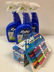 Dry Erase Markers and Board Cleaner