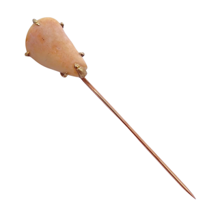 lot 24 image: Cindy Cash Owned  Ivory Top Vintage Style Stick Pin