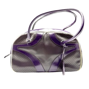 lot 18D image: Prada Purple Leather Tote Bag Pre-Owned Retail $1,500
