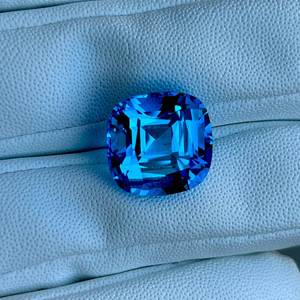 lot 14A image: 22.69 Carat Natural Blue Topaz  Cushion Cut Estimated Retail $2,500$4,000 VIDEO