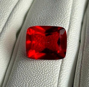 lot 36C image: 5.36 Carat Cushion Cut Treated Red Topaz Loose Gemstone
