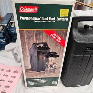 lot 18 image: Coleman Gas Lantern, Duel Fuel, As New