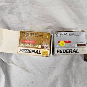 lot 44 image: 12 ga Shotgun Shells #1,4,6-3 Boxes