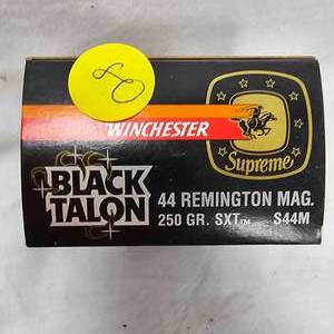 lot 80 image: Black Talon 44 Rem Mag Full Box