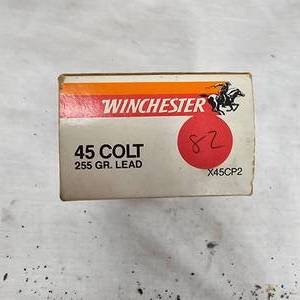 lot 82 image: 45 Long Colt,  255 Gr Lead