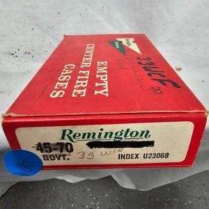 lot 93 image: Remington 33 W.C.F. Custom Load
