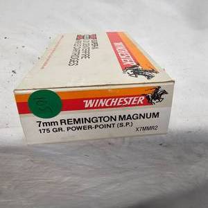 lot 105 image: 7mm Rem, As New, 175gr