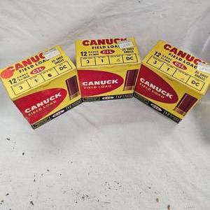 lot 111 image: 3 Boxes Canuck 12ga, 7 12 shot