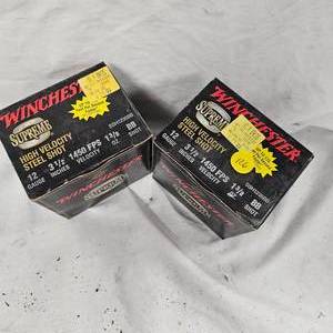 lot 126 image: Winchester Supreme 3 12 Steel 12 ga, #BB, 2 Boxes