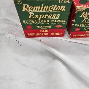 lot 130 image: Remington Old Kleanbore 12 & 20fa, #6,#5