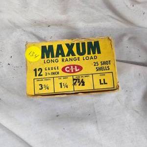 lot 134 image: Maxum 12ga, #7 12, 1 Box