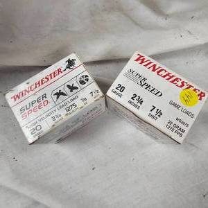 lot 144 image: 2 Boxes 20ga Winchester #7 12