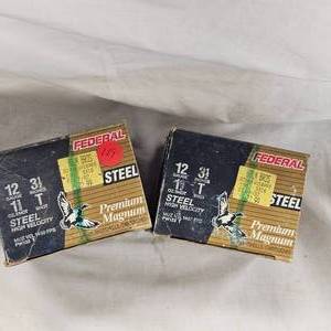 lot 119 image: Federal 3 12 Premium Steel #T, 2 Boxes