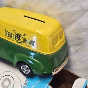 lot 201 image: 124 Scale Harley Truck and Motorcycle, 1937 Chevvy Sedan