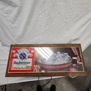 lot 203 image: Budweiser 36 King of Beers Clock, Electric