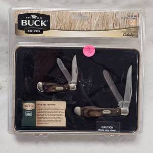 lot 219 image: Classic Buck Knife Set, as new, Beautiful