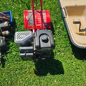 lot 267 image: Troy Built Garden Tiller, Like New Condition