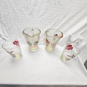 lot 196 image: 2-Schmidt Pitchers w2 Whopper Glasses and Misc
