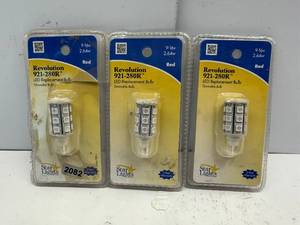 lot 191 image: LOT OF 3 LED REPLACEMENT BULBS.