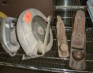Skil saw and 2 shapers