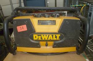 lot 14 image: Dewalt workshop radio