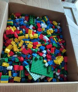 lot 37 image: Box full of megablocks