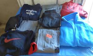 lot 48 image: Under Armour, Nike, Columbia pants and hoodies