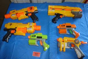 lot 66 image: Six more nerf guns