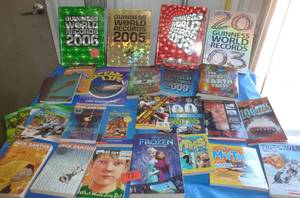 lot 72 image: Group of kids books - Jack Gantos series, Guinness records, myth busters, ocean life, dinosaurs
