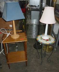 lot 77 image: Two tables and Two lamps