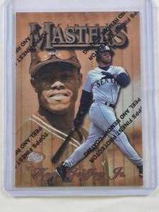 lot 245 image: Ken Griffey Jr. 1996 Topps Finest Masters #238 - Seattle Mariners Baseball Card