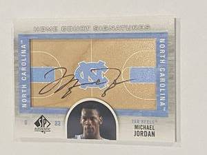 Michael Jordan On Card Auto!! 2012 Upper Deck