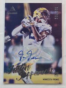 Justin Jefferson 2020 Panini Luminance Rookie Auto RC #117 and Numbered 285/299