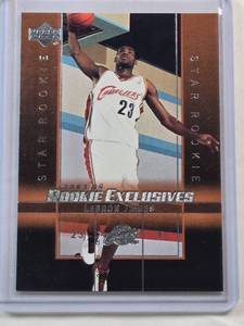 lot 6 image: LeBron James 2004 Upper Deck Rookie Exclusives #1