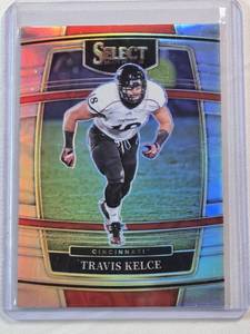 lot 21 image: Travis Kelce 2022 Panini Select Draft Picks Silver Prizm #30