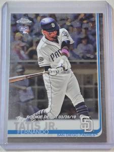lot 22 image: Fernando Tatis Jr. Rookie 2019 Topps Chrome No. 54