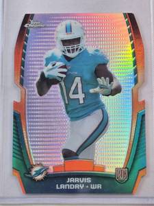 lot 24 image: Jarvis Landry Rookie 2014 Topps Refractor Die Cut CRDC-JL