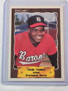 lot 47 image: Frank Thomas Rookie 1990 ProCards No. 1116