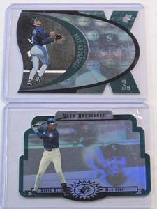 lot 64 image: Lot of 2 Alex Rodriguez Upper Deck Die Cut Cards