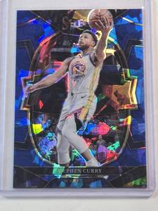 lot 71 image: Stephen Curry 2022-23 Panini Blue Cracked Ice Prizm #27