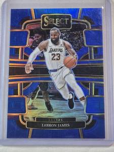 lot 72 image: LeBron James 2023-24 Panini Select Blue Prizm #66