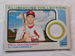 lot 82 image: Paul Goldschmidt 2022 Topps Clubhouse Collection Relic CC-PG