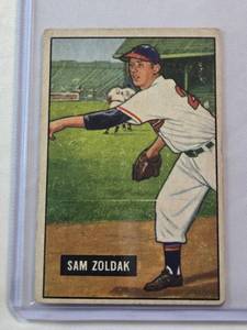 lot 86 image: Sam Zoldak 1951 Bowman No. 114 Vintage Baseball Card