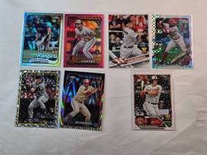 lot 87 image: Lot of 7 Nice Rookie Cards - Adley Rutschman, Evan Carter, Colton Cowser, Nolan Schanuel, Henry Davis, Alex Bregman, Joe Adell