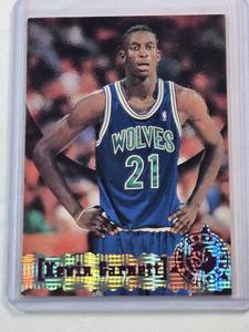 lot 100 image: Kevin Garnett Rookie 1996 Topps Stadium Club No. 343